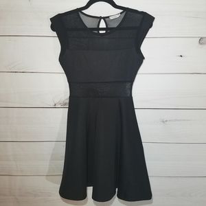 Women's black fit and flare dress small